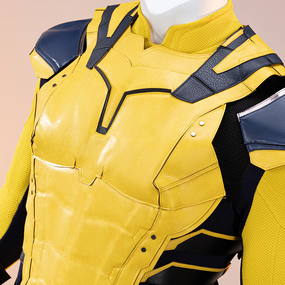 【Size XS-3XL】DokiDoki Movie Cosplay Black Yellow Man Costume Bodysuit - Image 4