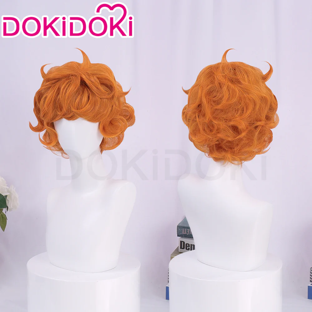 【Ready For Ship】DokiDoki Anime Cosplay Wig Short Curly Orange Hair