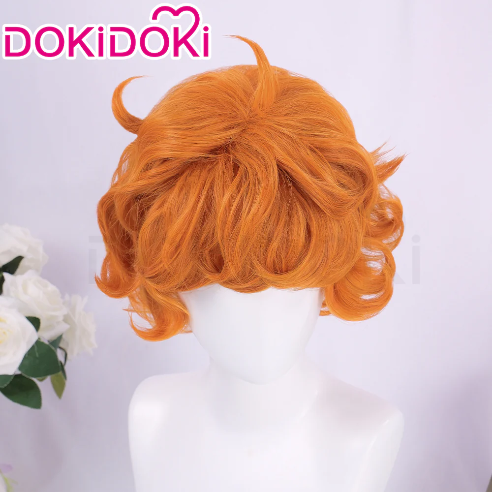 【Ready For Ship】DokiDoki Anime Cosplay Wig Short Curly Orange Hair - Image 4