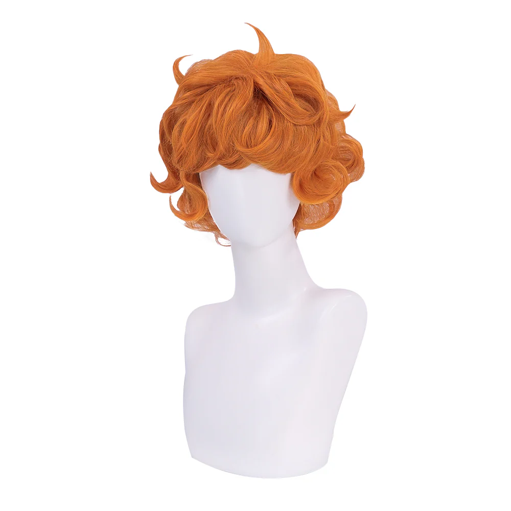 【Ready For Ship】DokiDoki Anime Cosplay Wig Short Curly Orange Hair - Image 5