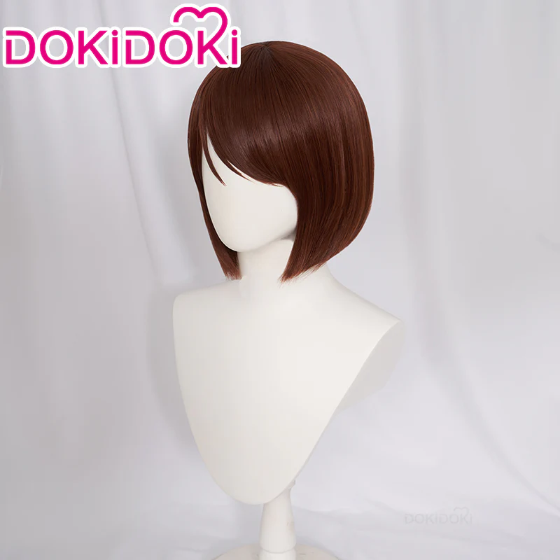 【Ready For Ship】DokiDoki Anime Cosplay Cosplay Wig Short Straight Brown Hair - Image 2