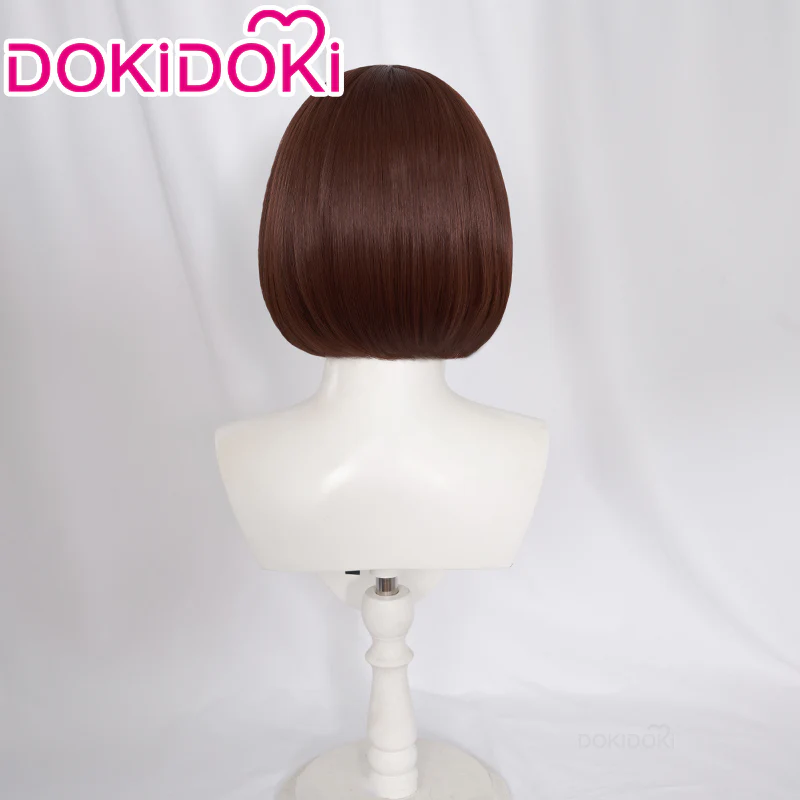 【Ready For Ship】DokiDoki Anime Cosplay Cosplay Wig Short Straight Brown Hair - Image 3