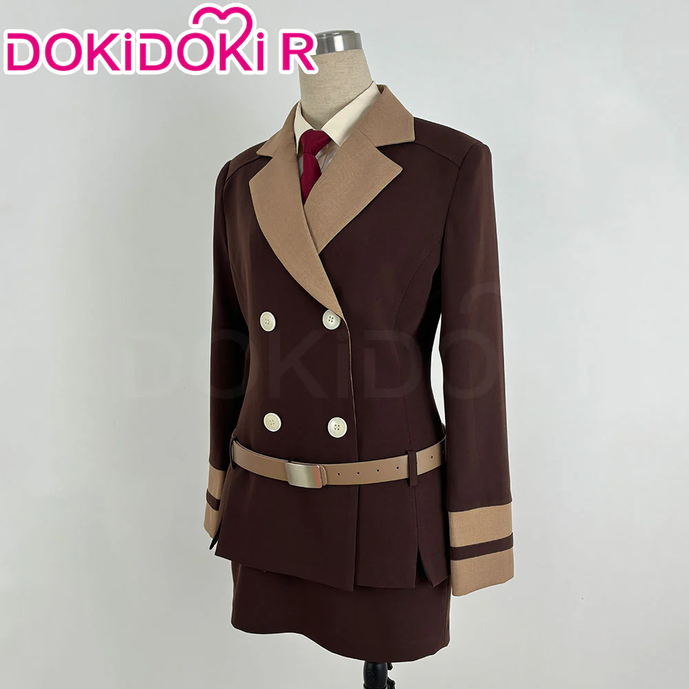 【In Stock】【Size S-2XL】DokiDoki Anime Cosplay Demon Sisters Costume Brown Suit Red Bodysuit Season 2 Devil Halloween - Image 2