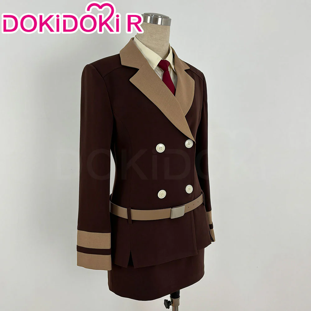 【In Stock】【Size S-2XL】DokiDoki Anime Cosplay Demon Sisters Costume Brown Suit Red Bodysuit Season 2 Devil Halloween - Image 3