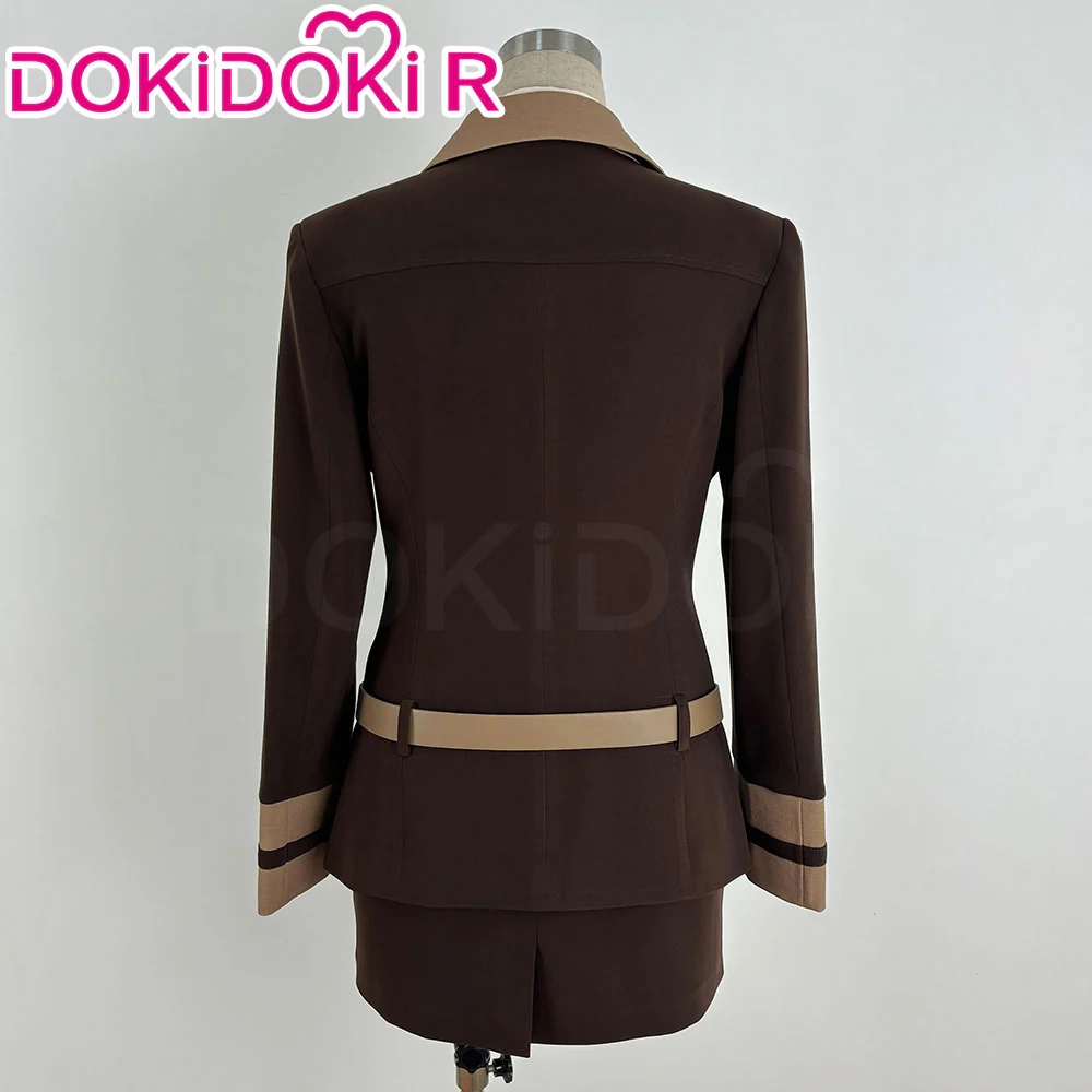 【In Stock】【Size S-2XL】DokiDoki Anime Cosplay Demon Sisters Costume Brown Suit Red Bodysuit Season 2 Devil Halloween - Image 4