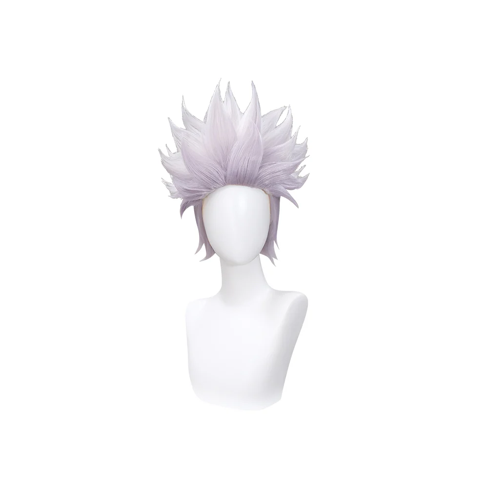 【Grey Ver. Ready For Ship】DokiDoki Anime Cosplay White/ Grey Wig/ Glasses/ White False Eyelash Short Grey Halloween - Image 18