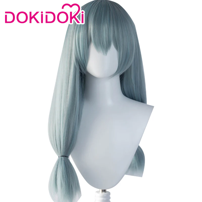 【Ready For Ship】Dokidoki Anime Cosplay Wig Men Halloween Long Blue Gray Wig - Image 4