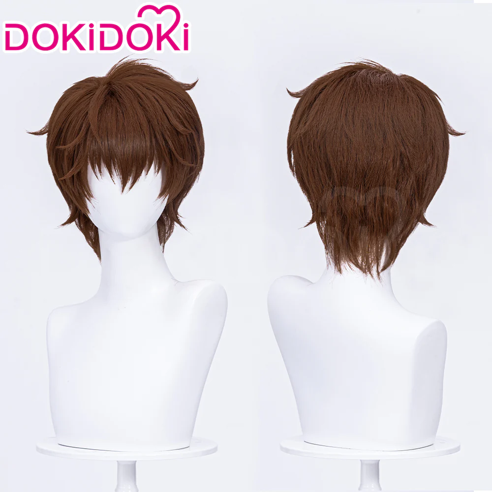 【Ready For Ship】DokiDoki Anime Cosplay Men Wig Short Brown Hair