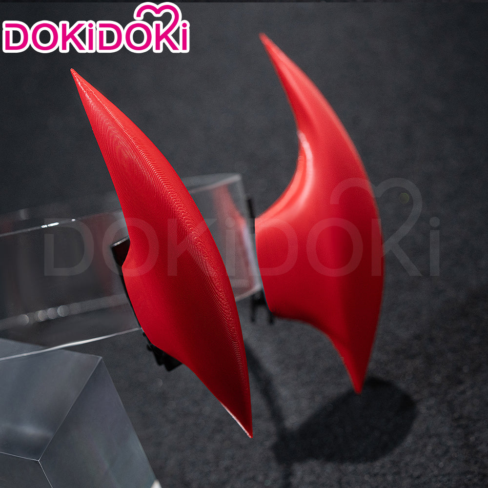【Ready For Ship】DokiDoki Anime Cosplay Scantty Cosplay Wig Long Curly Light Dark Green Gradient Hair /  Horn - Image 7