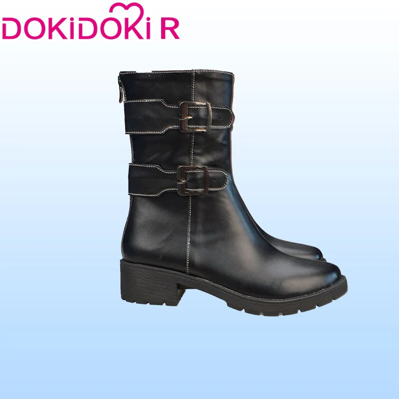 DokiDoki Anime Cosplay Shoes Black Boots - Image 2