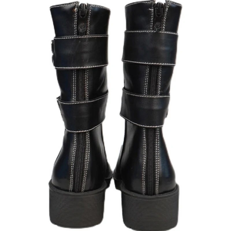 DokiDoki Anime Cosplay Shoes Black Boots - Image 5