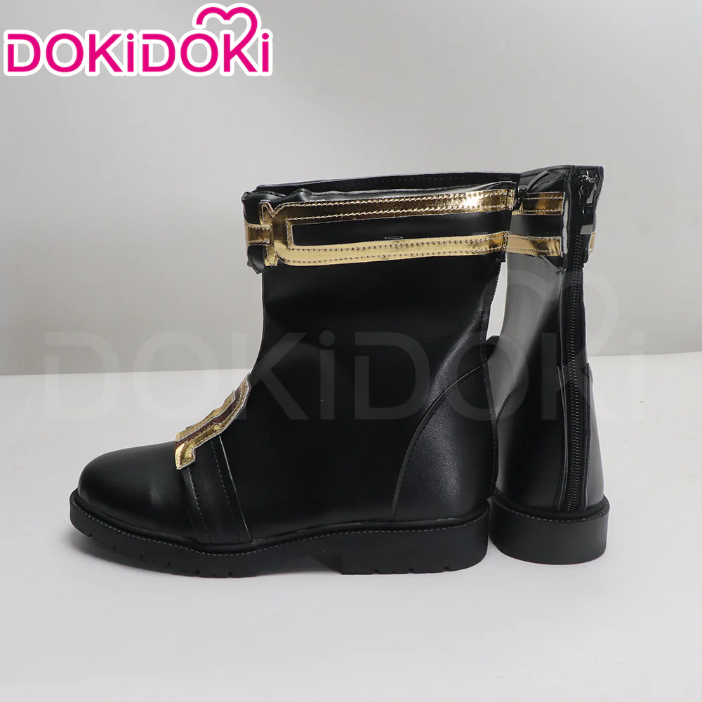 DokiDoki Anime Cosplay Sheriff Suit Shoes Black Long / Short Boots - Image 6