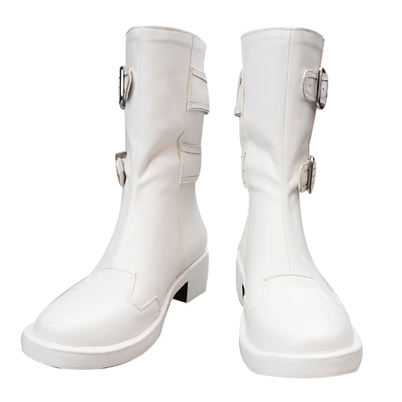 DokiDoki Anime Cosplay Shoes White Boots - Image 5