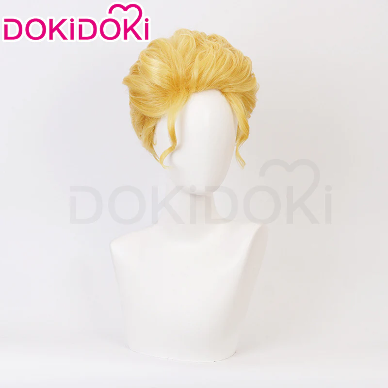 DokiDoki Anime Cosplay Slicked-Back Wig Short Blonde Hair