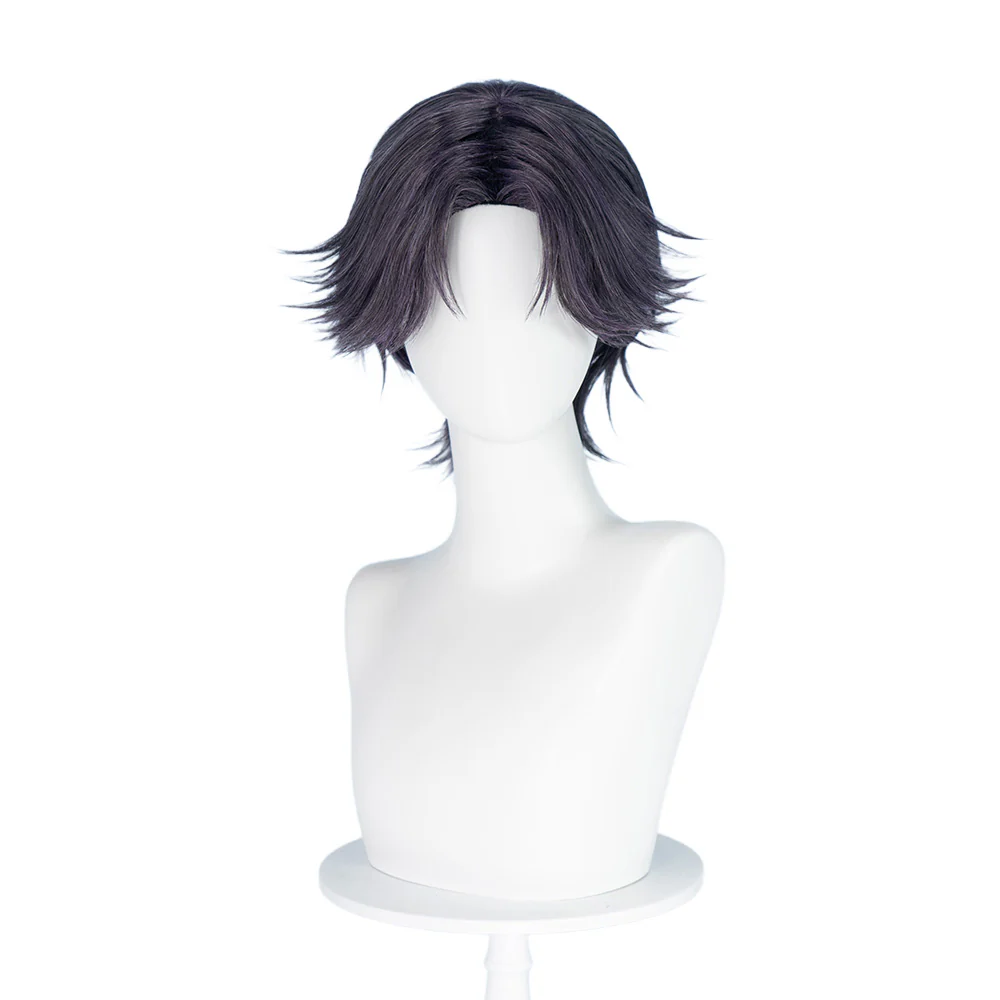 DokiDoki Anime Cosplay Wig Short Black Wig - Image 5