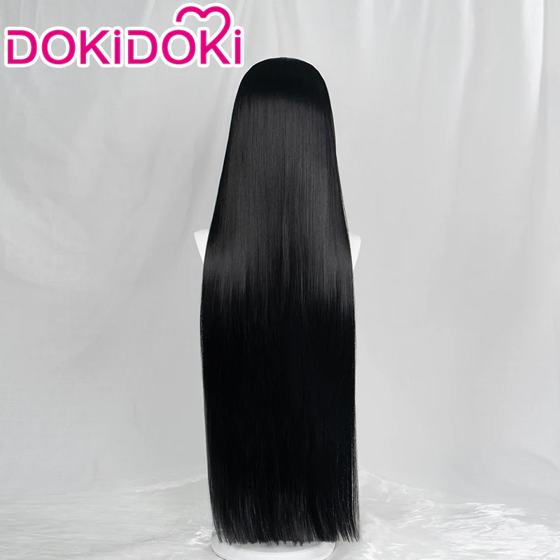 【Ready For Ship】DokiDoki Anime  Cosplay Wig Black Long Straight Hair / Earring - Image 2