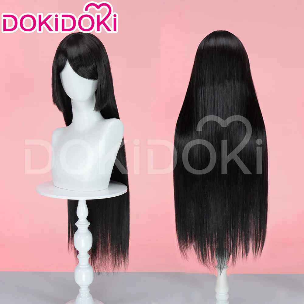 【Ready For Ship】DokiDoki Anime Cosplay Wig Black Straight Women Hair