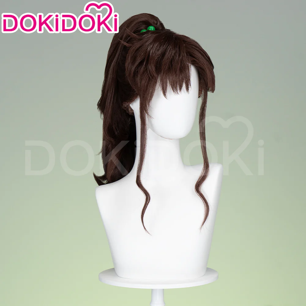 【Ready For Ship】Dokidoki Anime Cosplay Wig Brown Curly Hair - Image 2