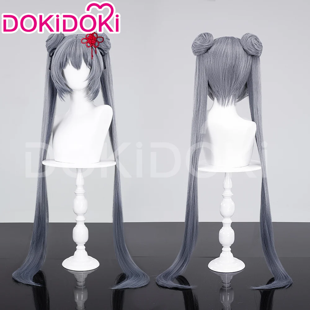 【Ready For Ship】DokiDoki Anime Cosplay Wig  Chinese Style Long Grey Women Straight Hair