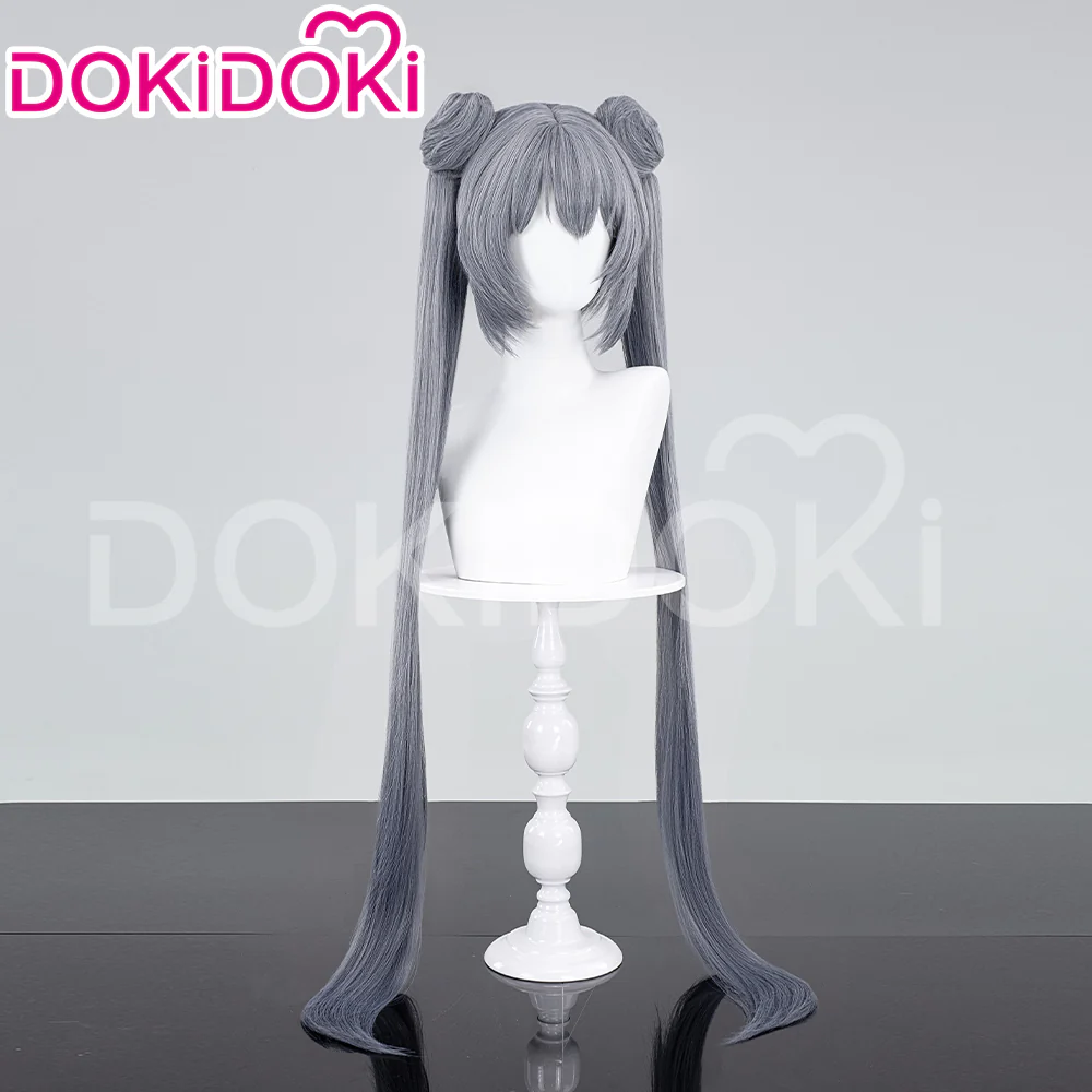 【Ready For Ship】DokiDoki Anime Cosplay Wig  Chinese Style Long Grey Women Straight Hair - Image 3