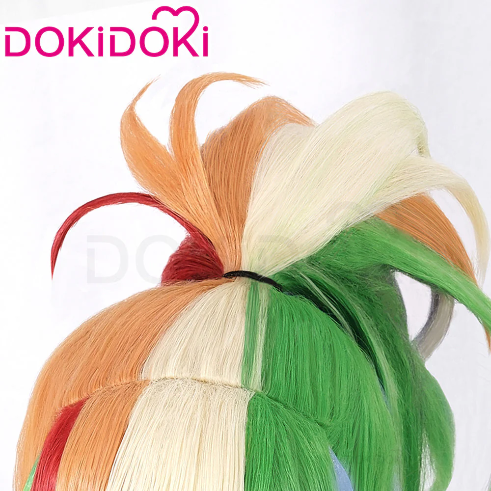 【Ready For Ship】DokiDoki Anime  Cosplay Wig Cute Rainbow Hair Colorful - Image 4
