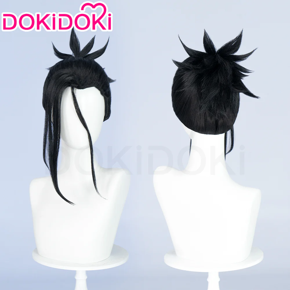【Ready For Ship】DokiDoki Anime Cosplay Wig Gin Men Short  Black Hair