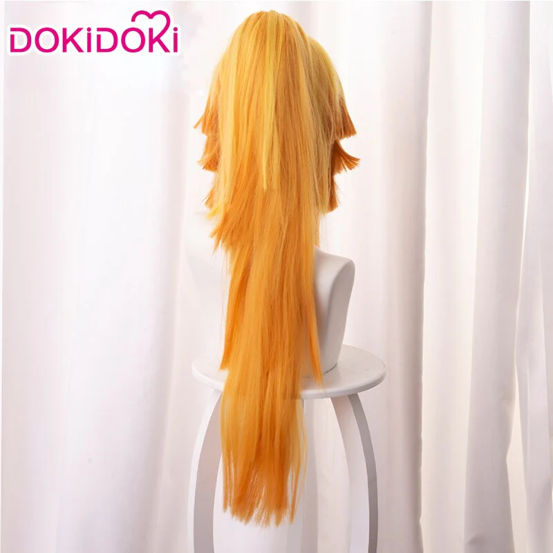 Dokidoki Anime Cosplay  Wig Halloween Long Orange Wig - Image 5