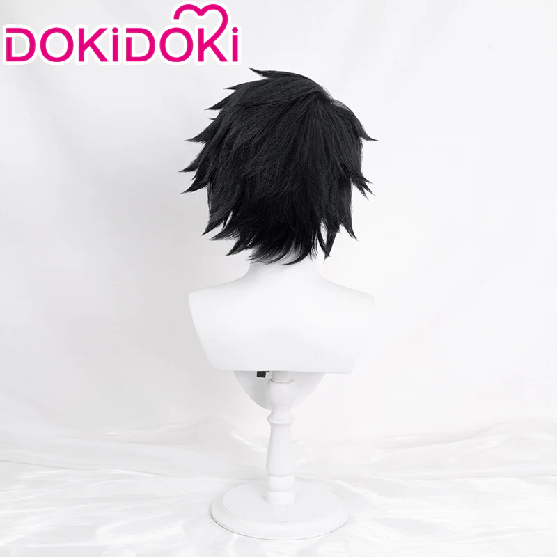 【Ready For Ship】DokiDoki Anime Cosplay Wig Short Straight Black Hair - Image 2
