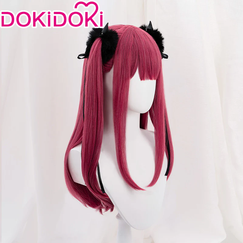 【Ready For Ship】DokiDoki Anime Cosplay Wig Little Devil Ver Long Red - Image 2