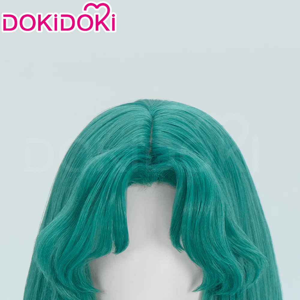 【Ready For Ship】DokiDoki Anime Cosplay Wig Long Curly Green Hair - Image 4