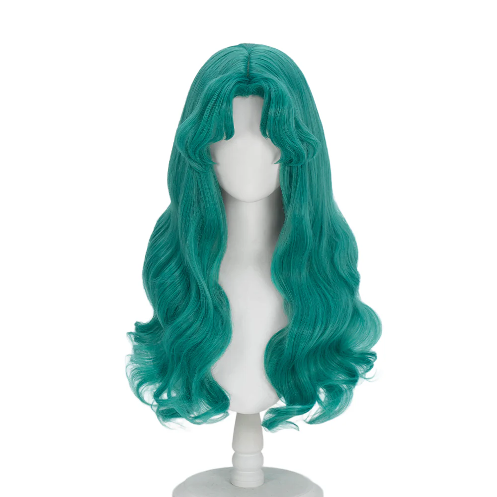 【Ready For Ship】DokiDoki Anime Cosplay Wig Long Curly Green Hair - Image 5