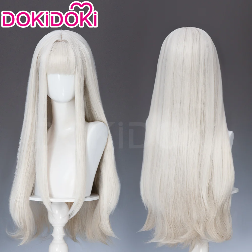 【Ready For Ship】DokiDoki Anime Cosplay Women Wig / Ear Clip / Tattoo Sticker Long Golden Pink Gradient Silver Purple Hair Bunny Girl - Image 12