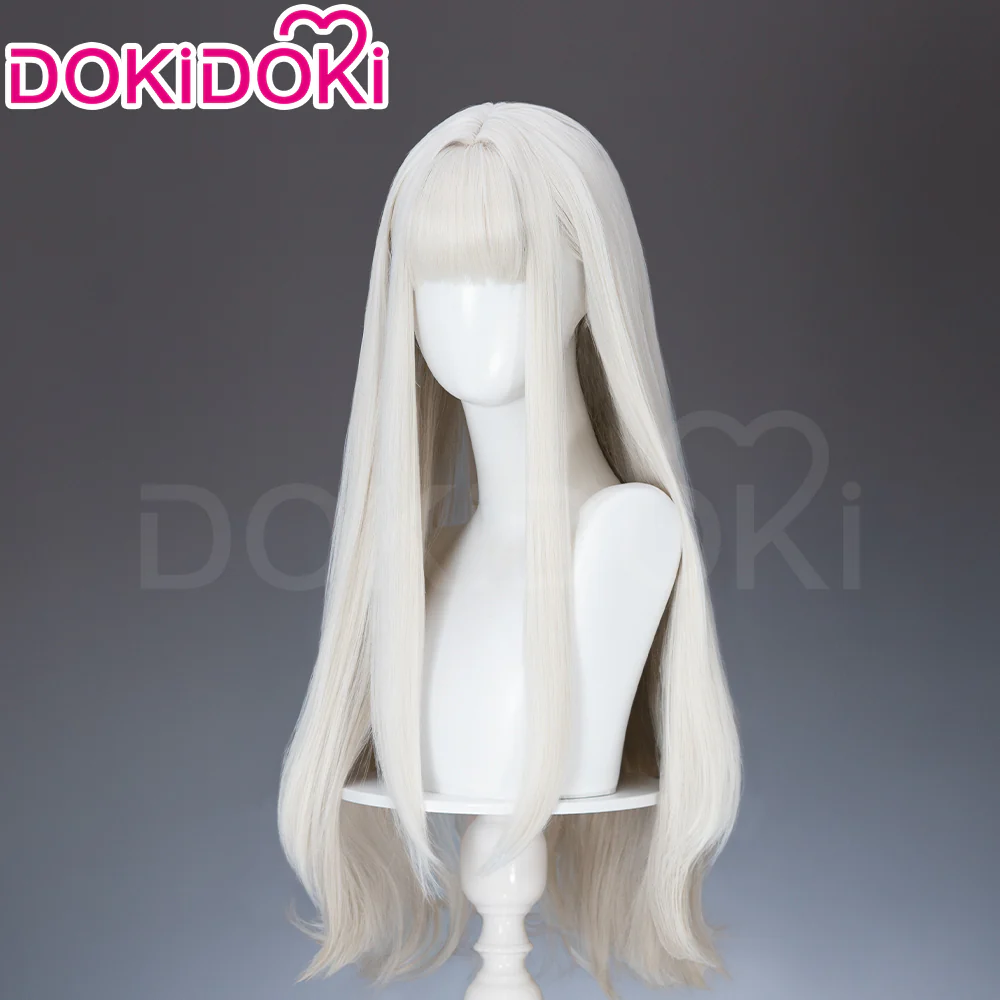 【Ready For Ship】DokiDoki Anime Cosplay Women Wig / Ear Clip / Tattoo Sticker Long Golden Pink Gradient Silver Purple Hair Bunny Girl - Image 13