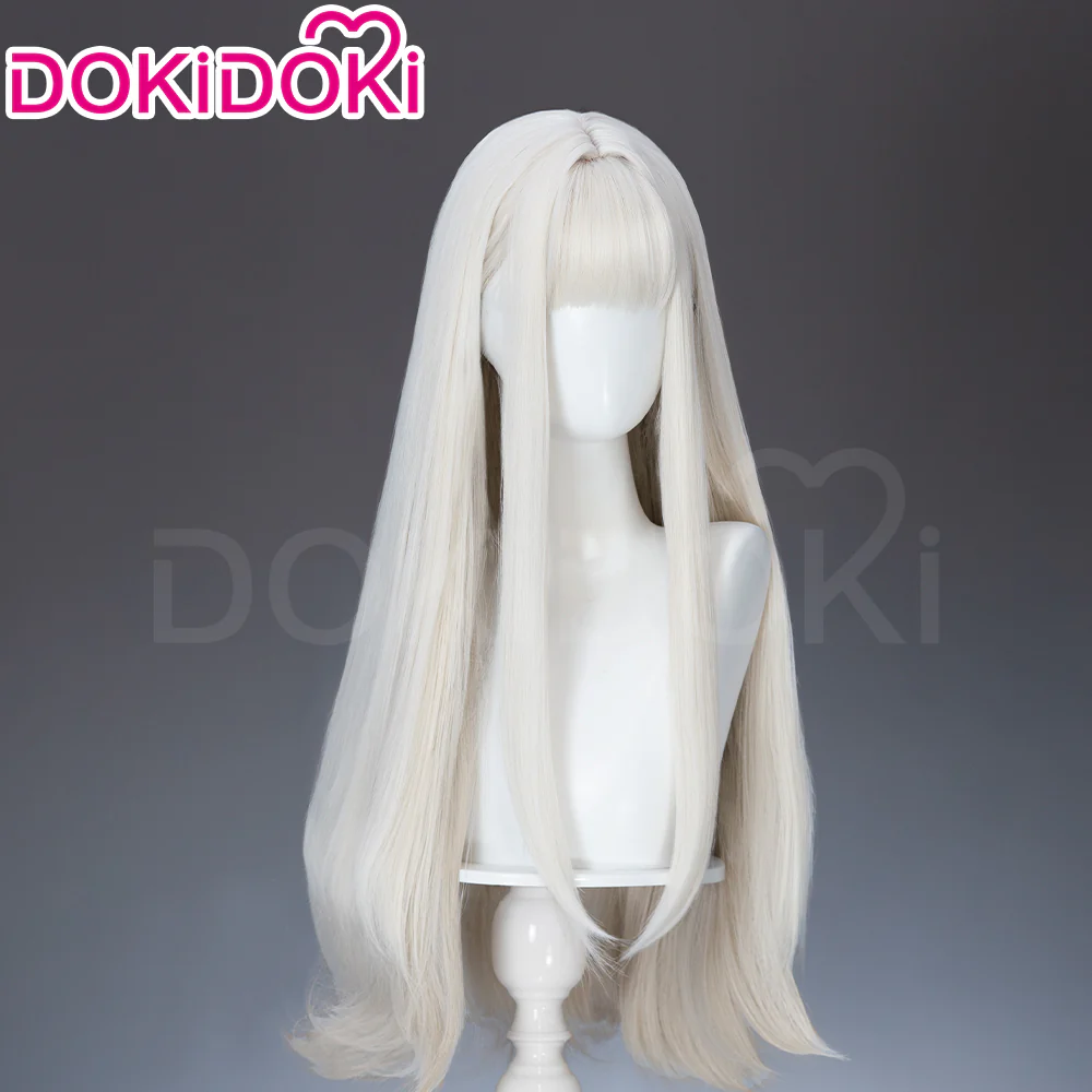 【Ready For Ship】DokiDoki Anime Cosplay Women Wig / Ear Clip / Tattoo Sticker Long Golden Pink Gradient Silver Purple Hair Bunny Girl - Image 14