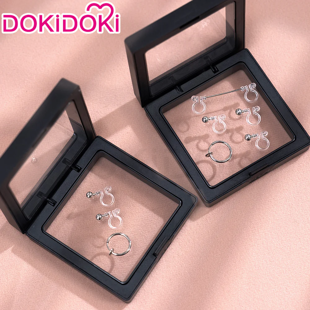 【Ready For Ship】DokiDoki Anime Cosplay Women Wig / Ear Clip / Tattoo Sticker Long Golden Pink Gradient Silver Purple Hair Bunny Girl - Image 22