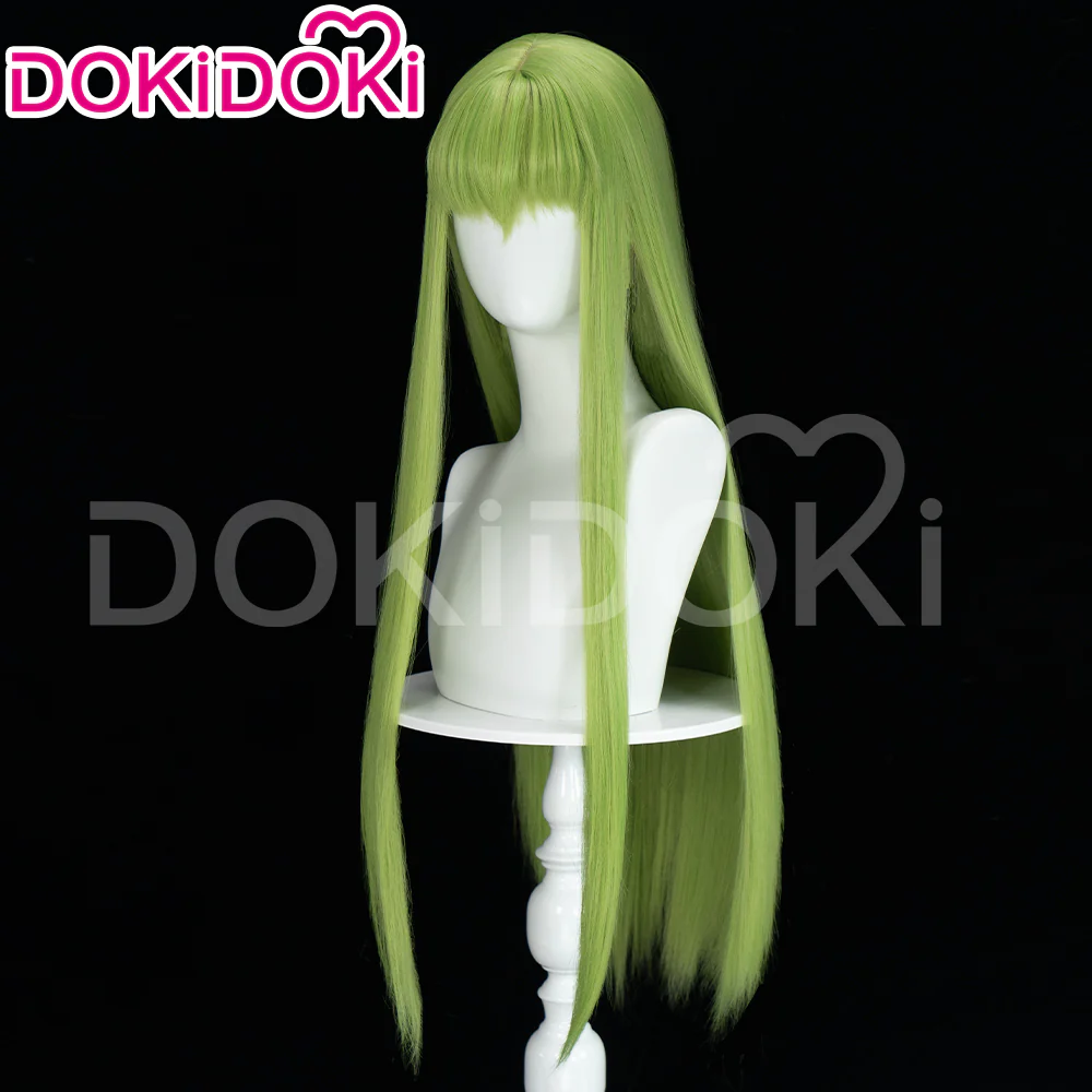 【Ready For Ship】DokiDoki Anime Cosplay Wig Long Green Straight Hair - Image 3