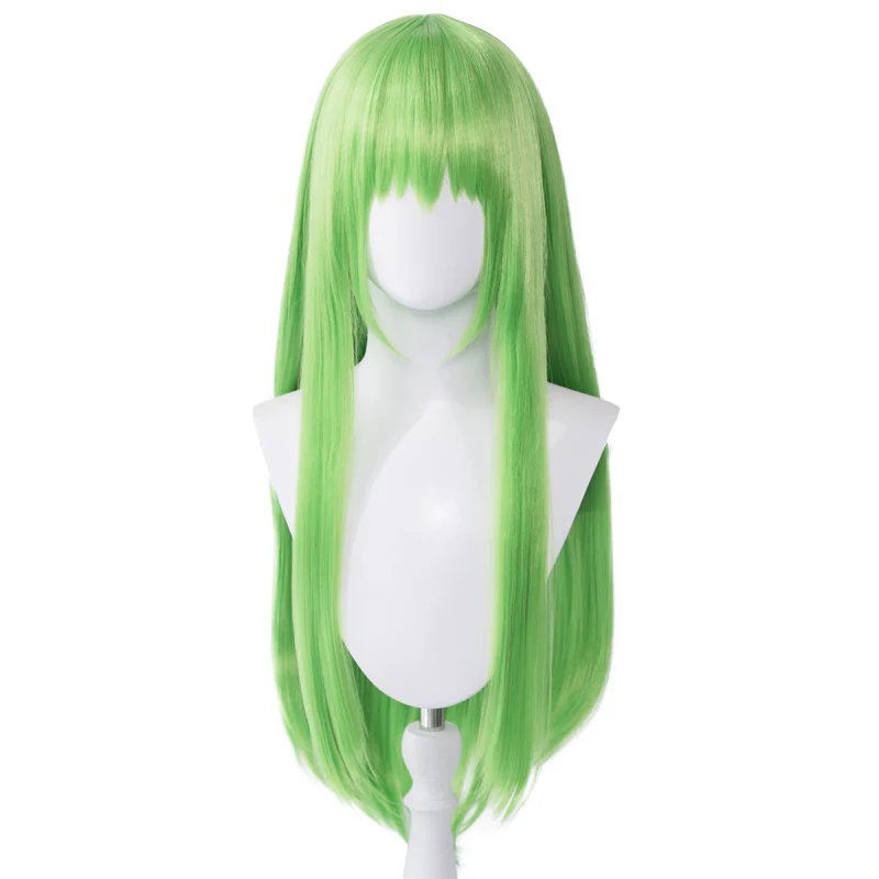 【Ready For Ship】DokiDoki Anime Cosplay Wig Long Green Straight Hair - Image 8