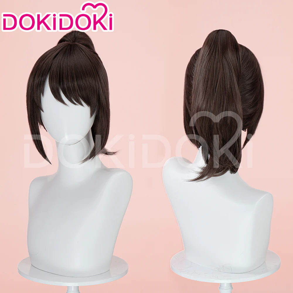 【Ready For Ship】DokiDoki Anime Cosplay Wig Long Straight Brown Hair Women