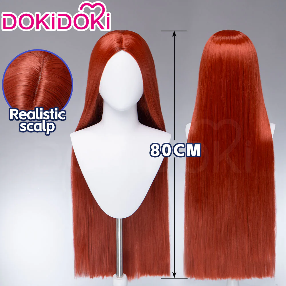 DokiDoki Movie Cosplay Wig Long Straight Brown Hair