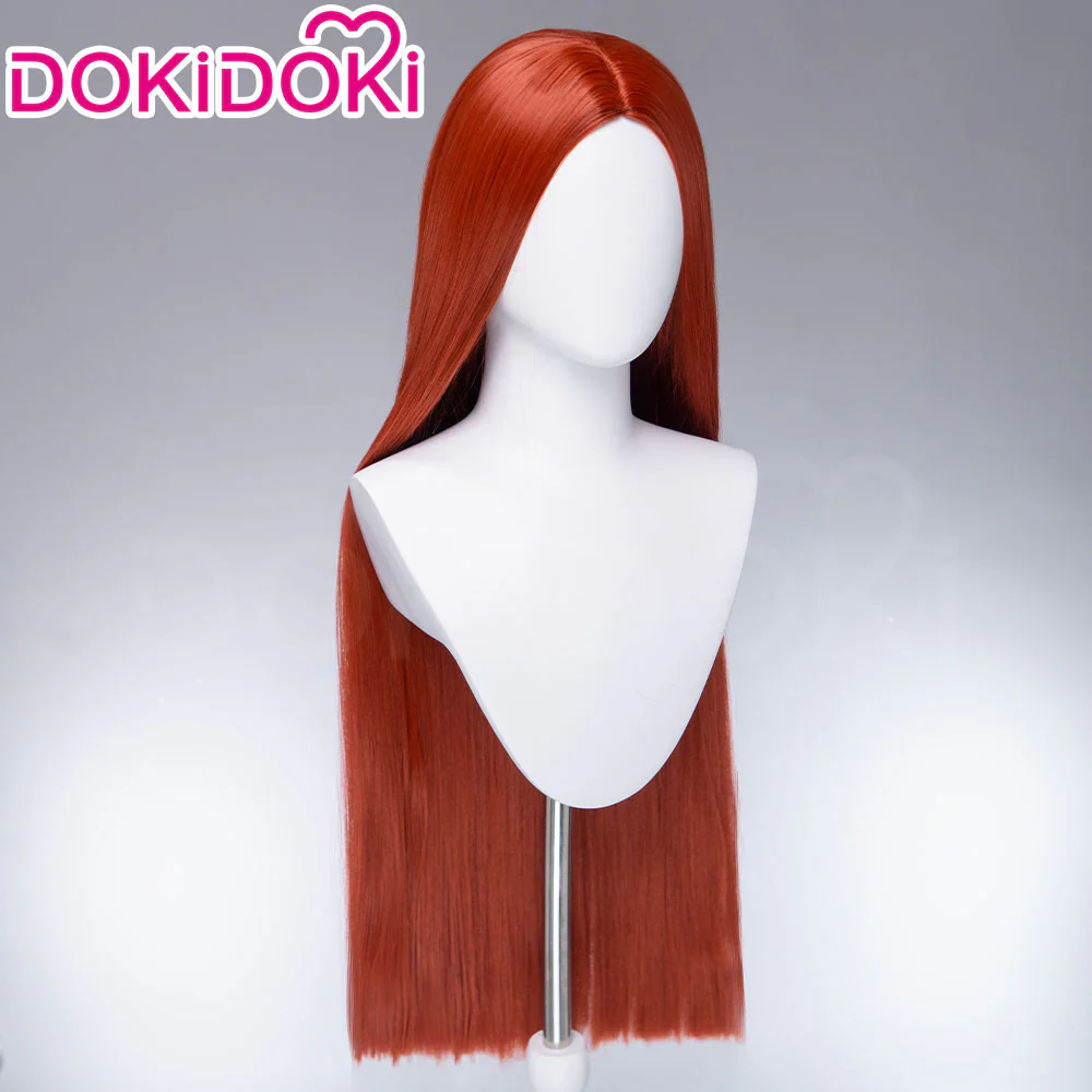 DokiDoki Movie Cosplay Wig Long Straight Brown Hair - Image 3
