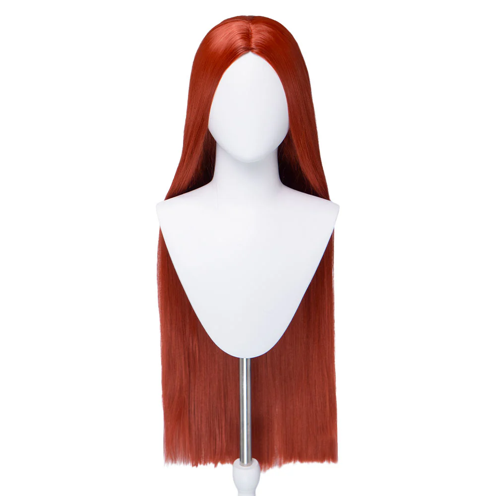 DokiDoki Movie Cosplay Wig Long Straight Brown Hair - Image 5