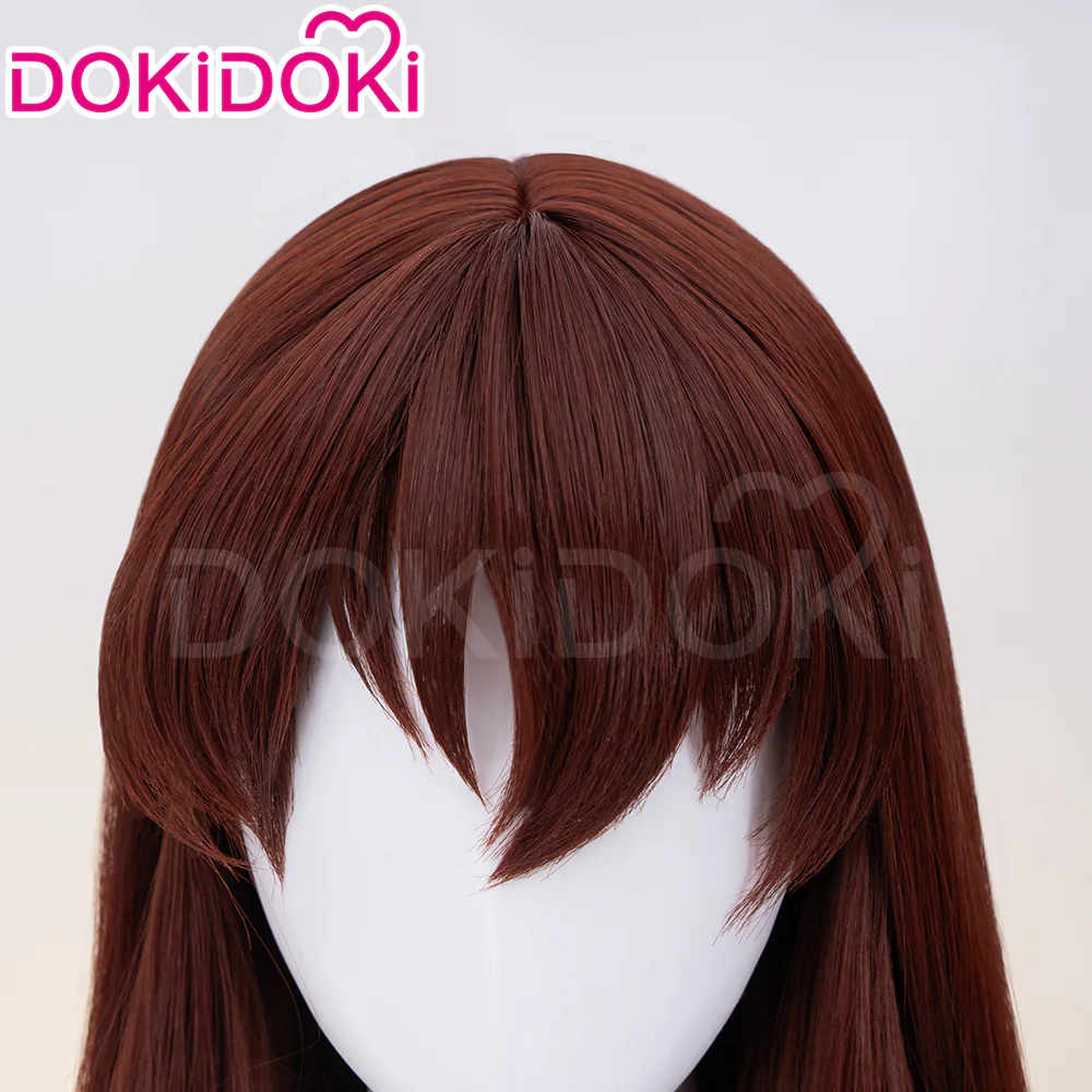 【Ready For Ship】DokiDoki Anime Cosplay Wig Long Straight Brown Hair - Image 4