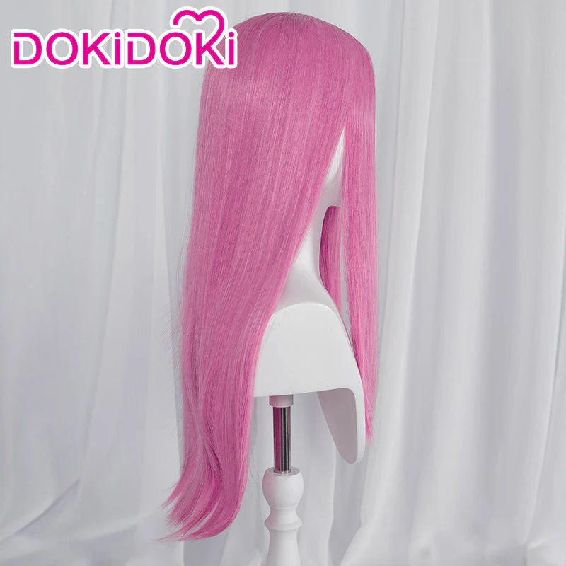 【Ready For Ship】DokiDoki Anime Cosplay  Wig Long Straight Pink Hair - Image 3