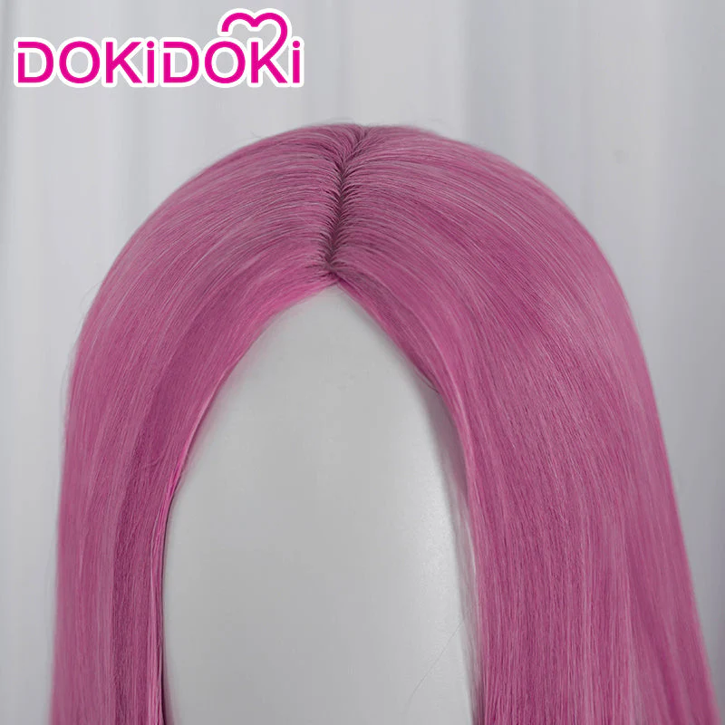 【Ready For Ship】DokiDoki Anime Cosplay  Wig Long Straight Pink Hair - Image 4