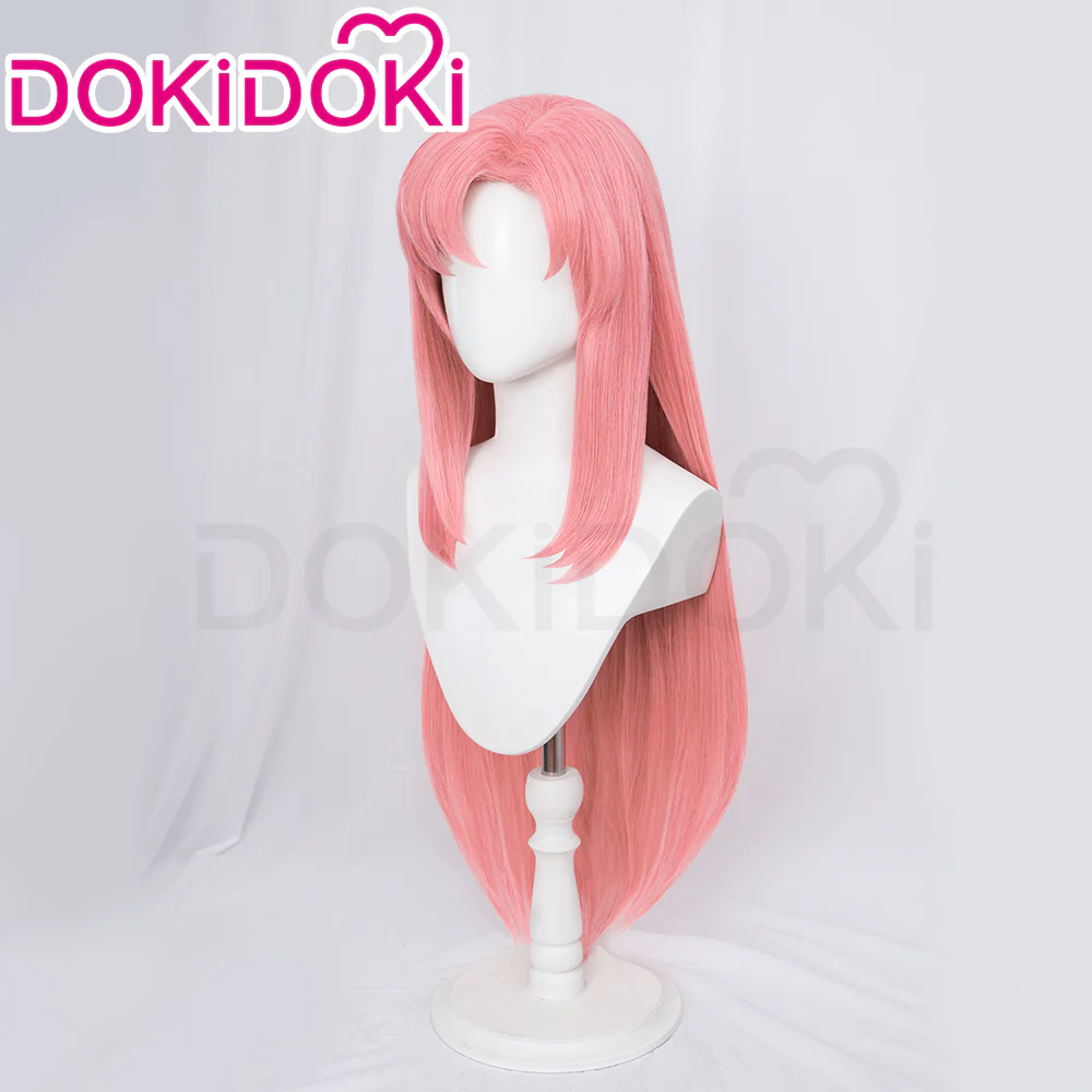 【Ready For Ship】DokiDoki Anime Cosplay Wig Long Straight Pink Hair - Image 4