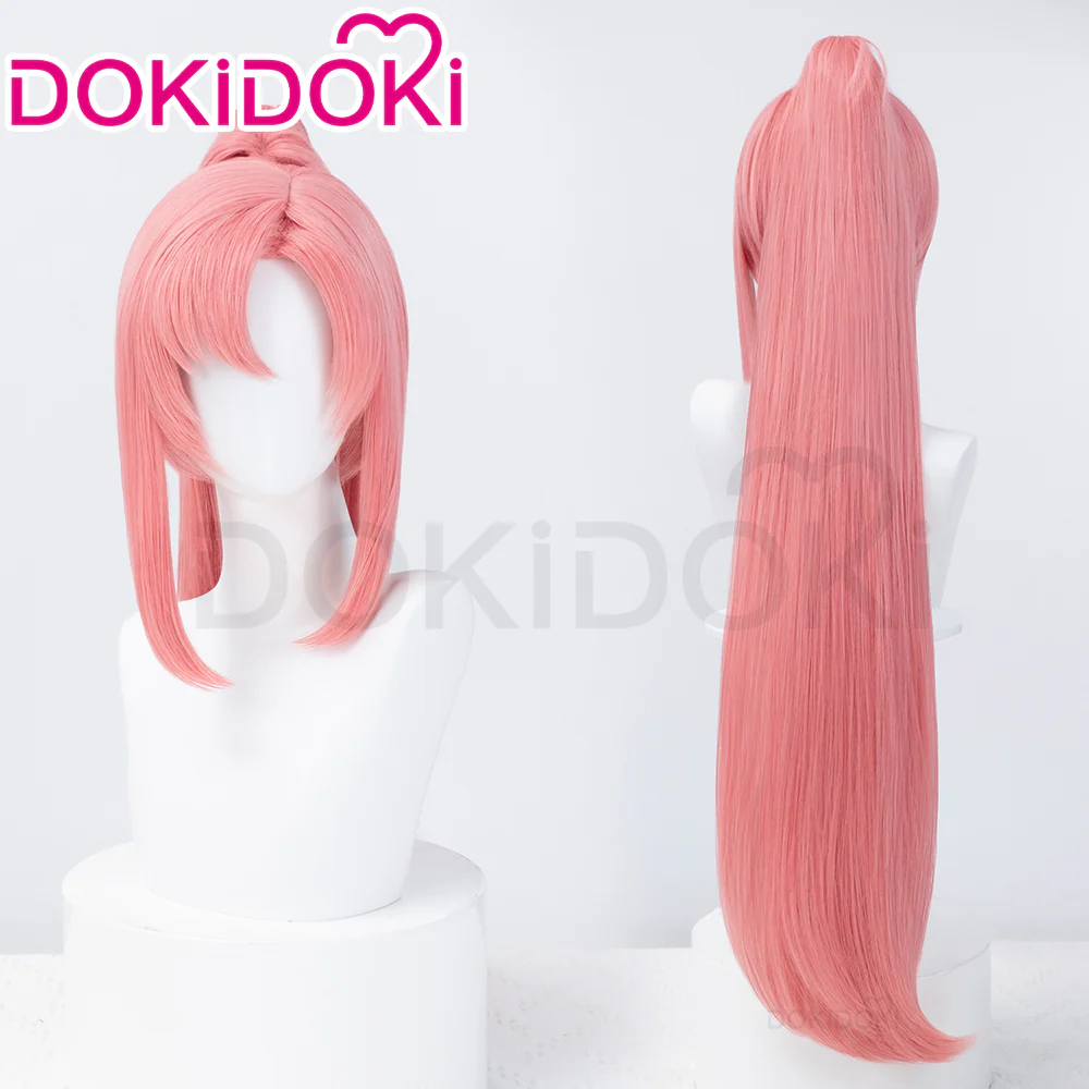 【Ready For Ship】DokiDoki Anime Cosplay Wig Long Straight Pink Hair - Image 7
