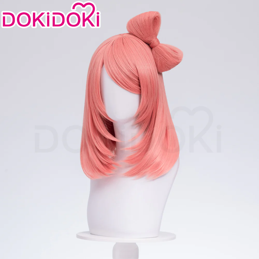 【Ready For Ship】DokiDoki Anime Cosplay Wig Long Straight Pink Wig - Image 2