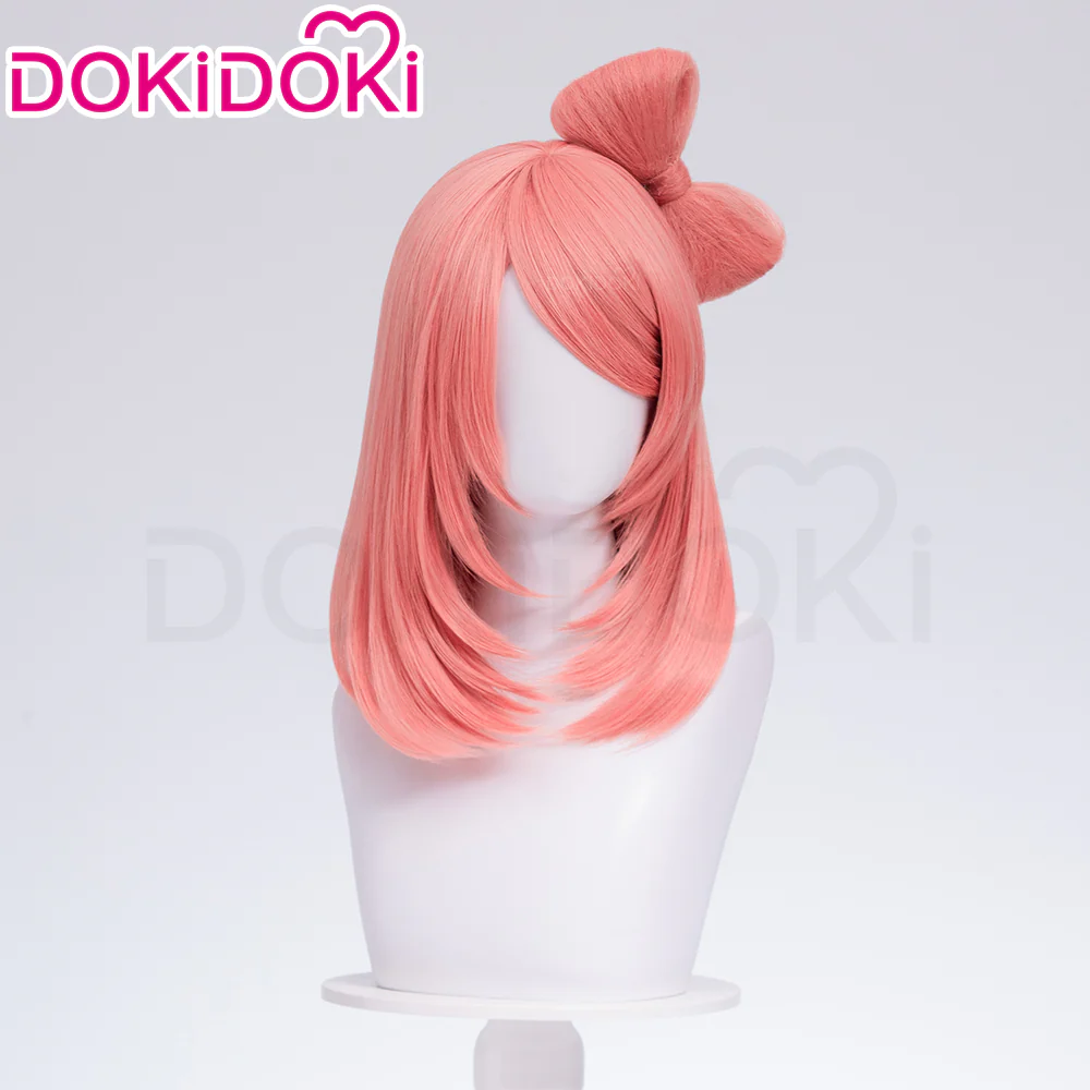 【Ready For Ship】DokiDoki Anime Cosplay Wig Long Straight Pink Wig - Image 3