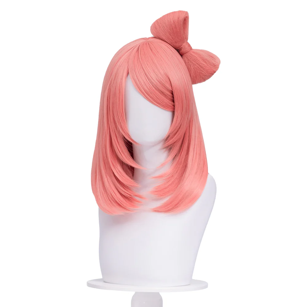 【Ready For Ship】DokiDoki Anime Cosplay Wig Long Straight Pink Wig - Image 5