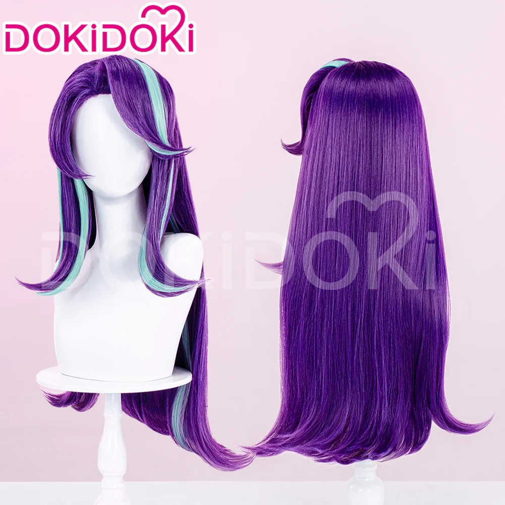 【Ready For Ship】DokiDoki Anime Cosplay Wig Long Straight Purple Hair